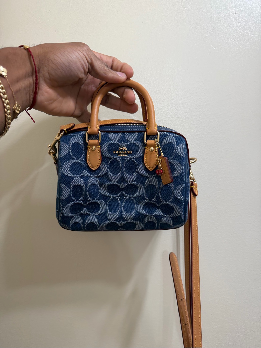 Coach Signature Denim Mini Rowan
